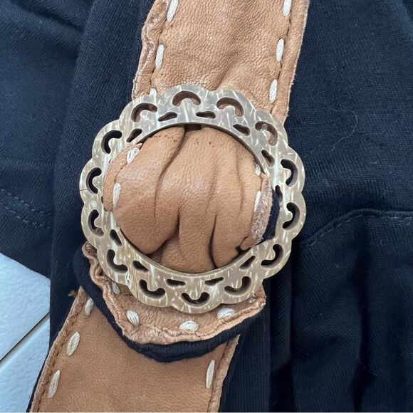 Soul Revival Leather Trim Pocket Tank Dress - Picture 5 of 12